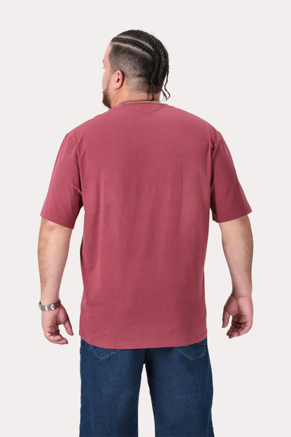 Plus Polera MC Basica Herald Vino