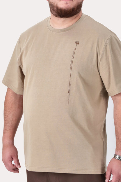 Plus Polera MC Basica Rocke Beige
