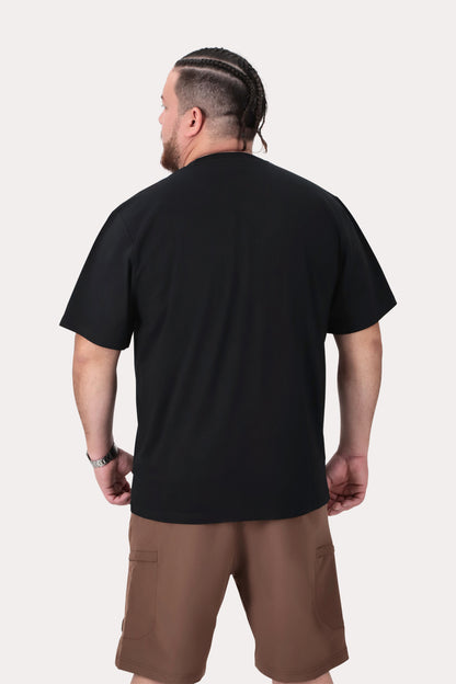 Plus Polera MC Basica Jackson Negro