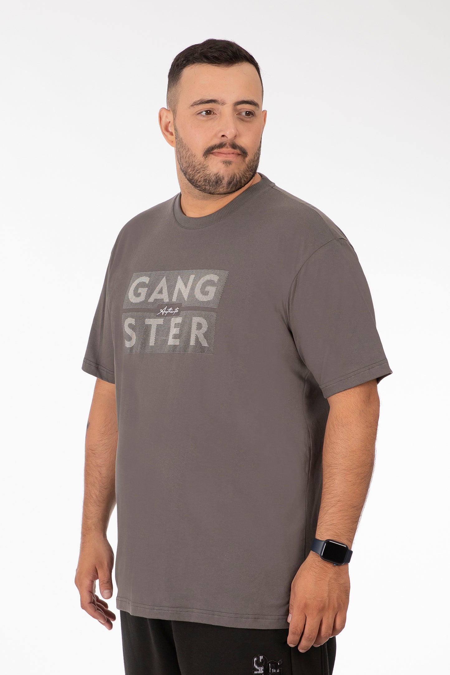 Plus Polera MC Basica Santa Gris