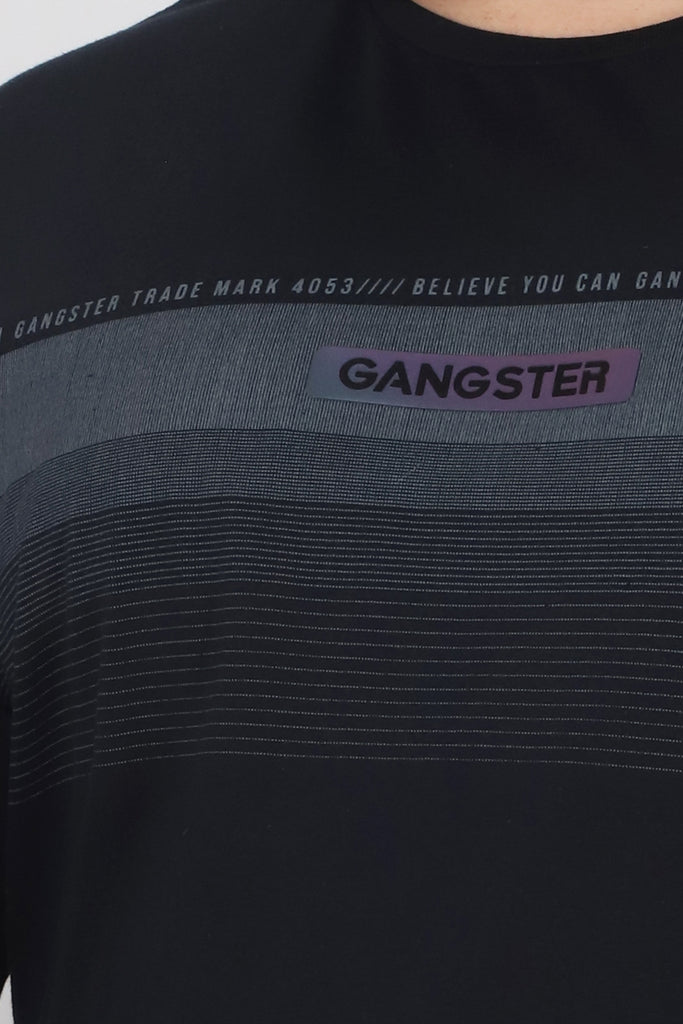 Plus Polera Manga Larga Link Negro Gangster