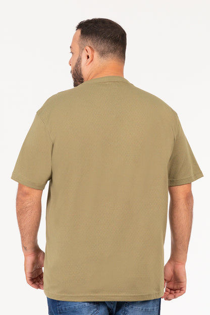 Plus Polera MC Textura Ranch Verde
