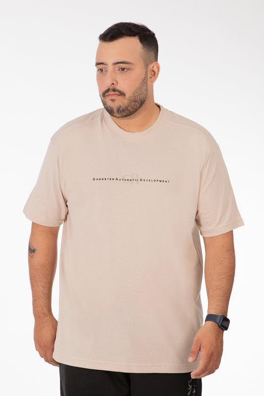 Plus Polera MC Textura Kendall Beige