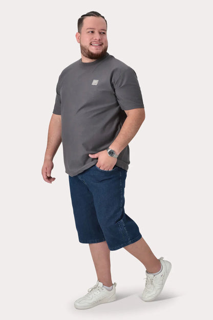 Plus Polera MC Textura Fenway Gris