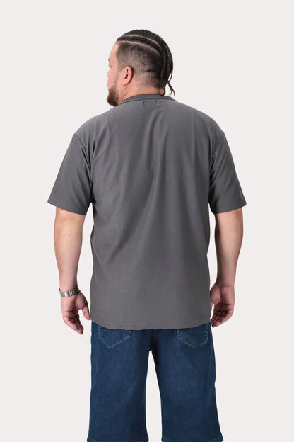 Plus Polera MC Textura Fenway Gris