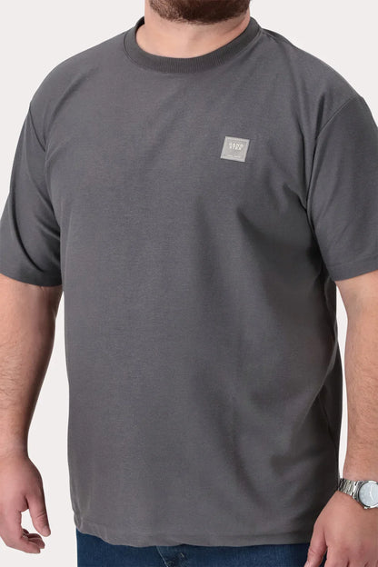 Plus Polera MC Textura Fenway Gris