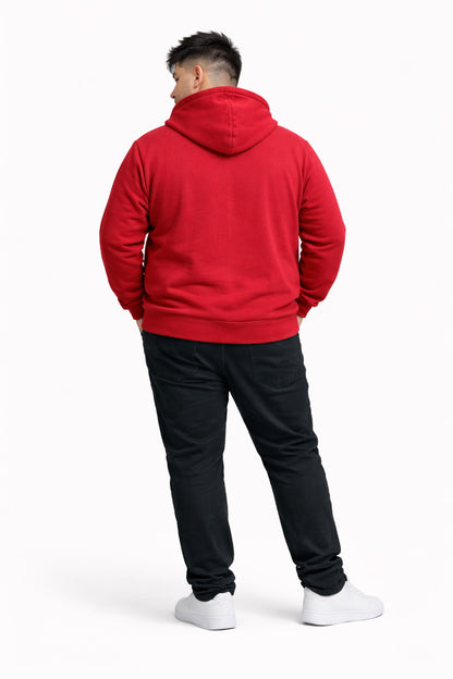 Plus Poleron Fullzipper Link Rojo