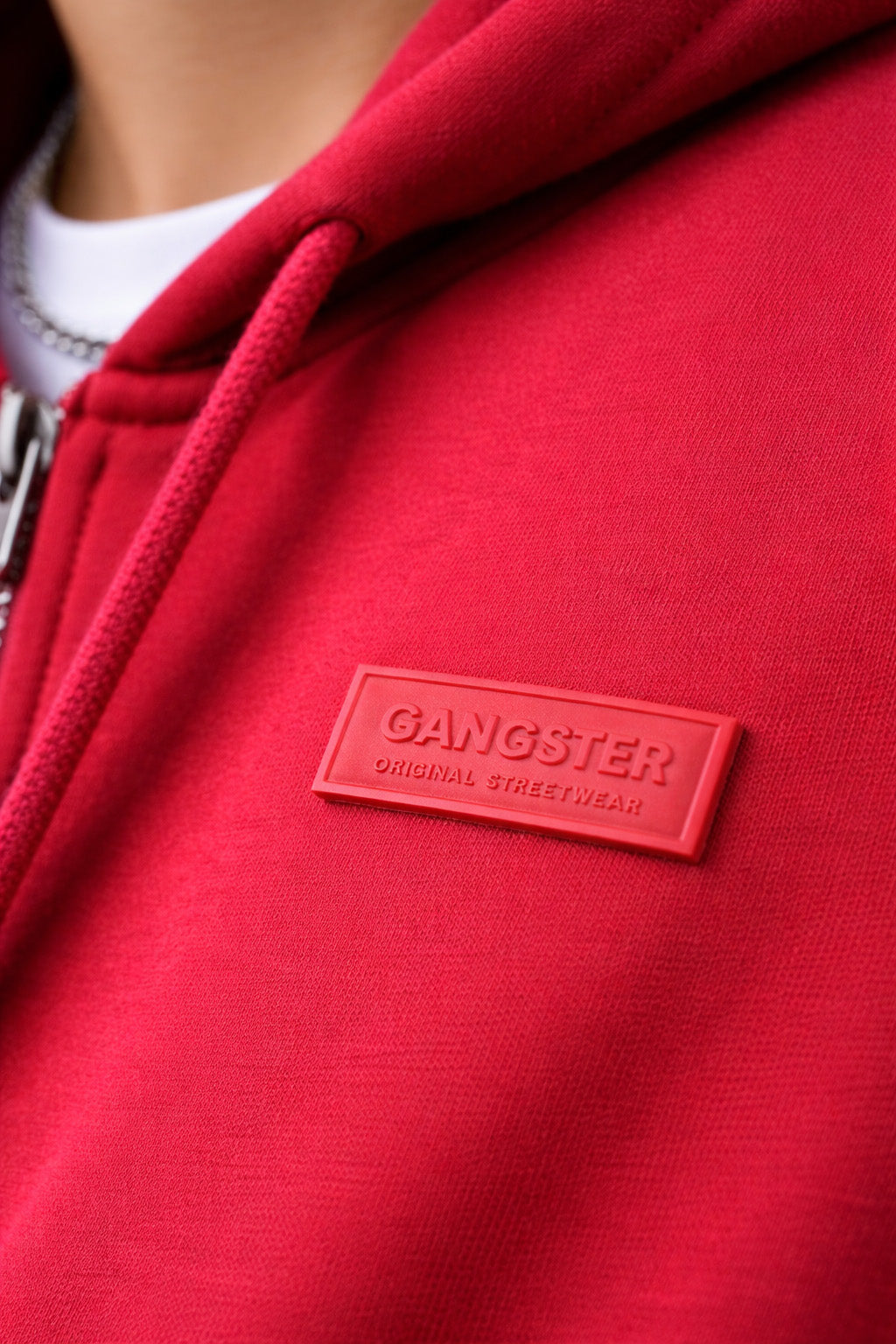 Plus Poleron Fullzipper Link Rojo