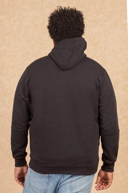 Plus Poleron Full Zipper Fleece Ouut Negro Gangster