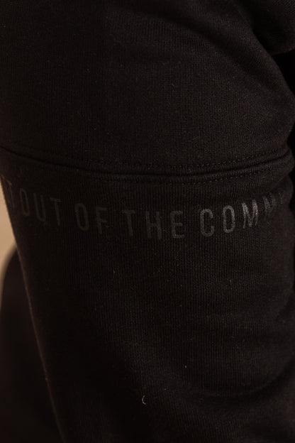 Plus Poleron Full Zipper Fleece Ouut Negro Gangster