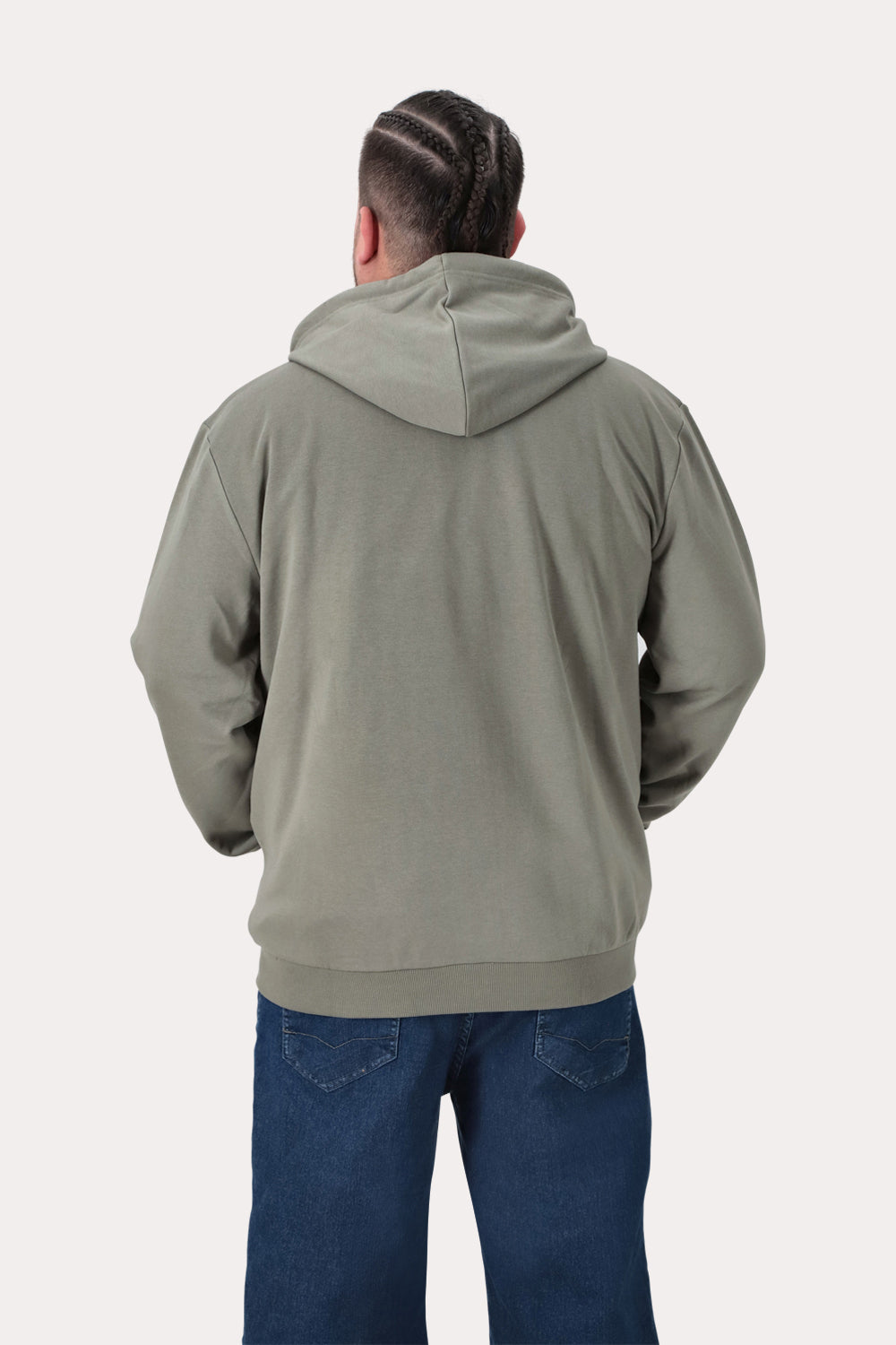 Plus Poleron Fullziper Fleece Damen Verde Militar