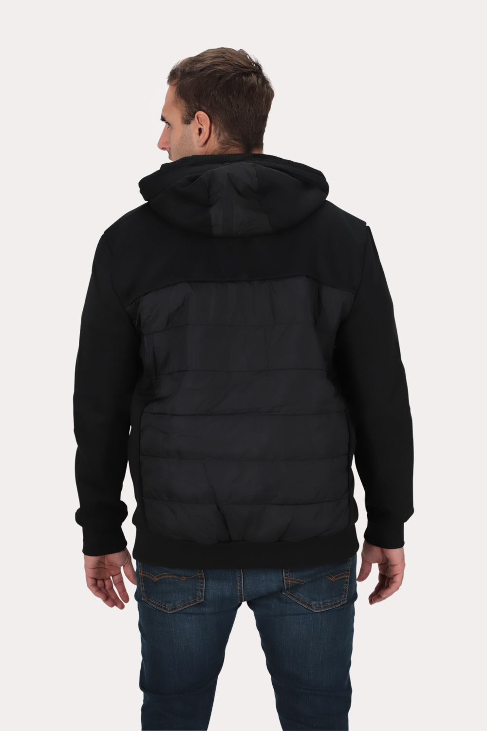 Plus Poleron Fullziper Vórtice Negro Gangster