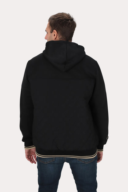 Plus Poleron Hibridas Patchwork Negro Gangster