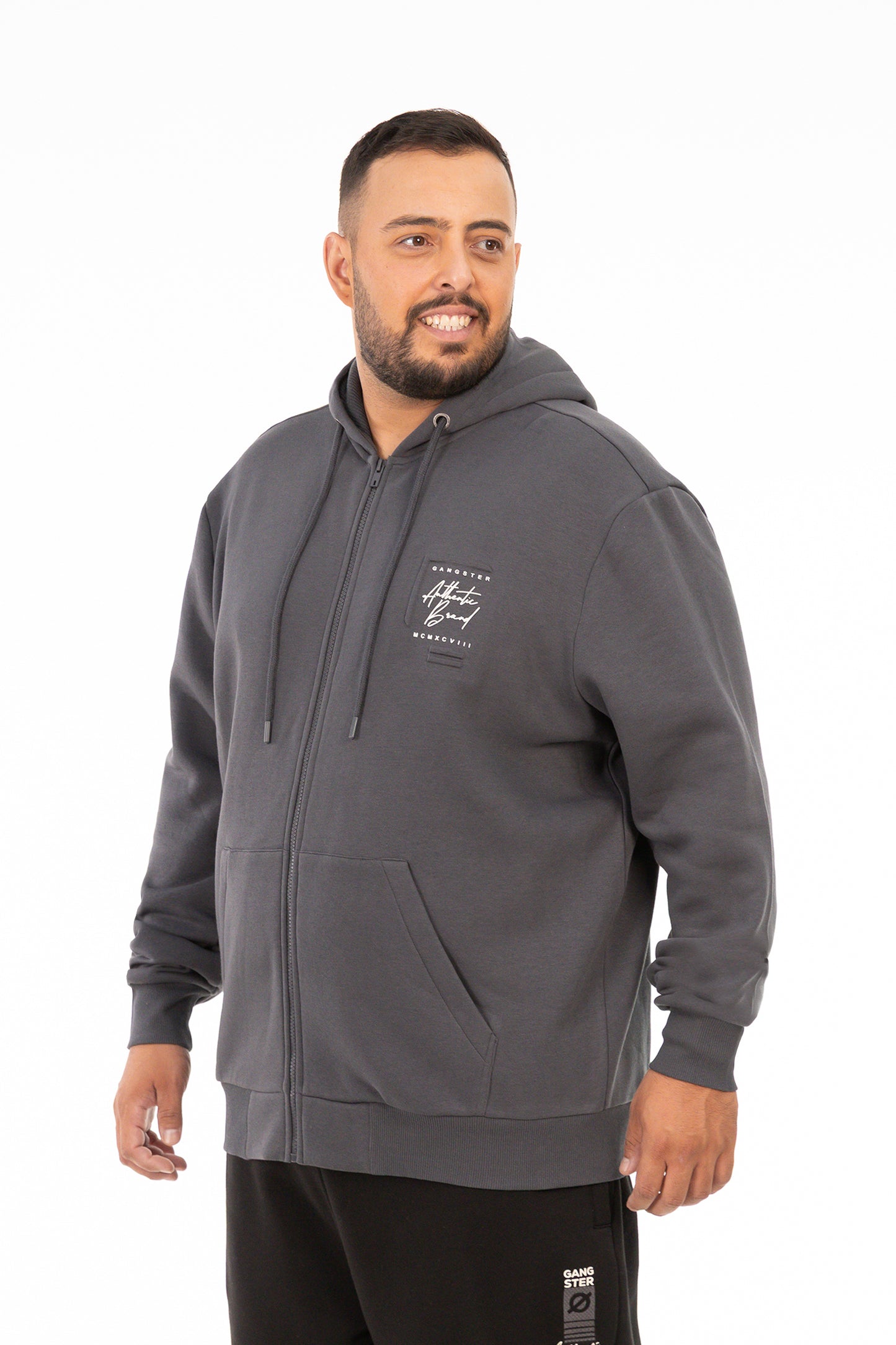 Plus Poleron Fullzipper Unit Grafito