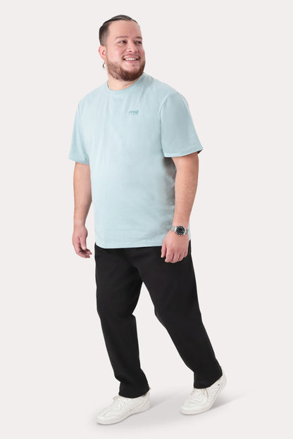 Plus Pantalon Canvas Liso Castle Negro