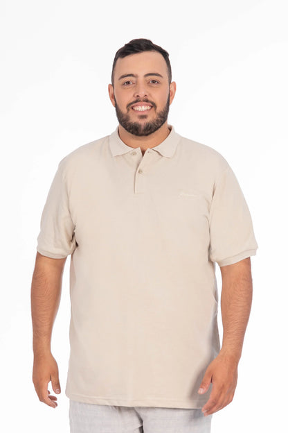 Plus Polera Cuello Textura Temple Beige