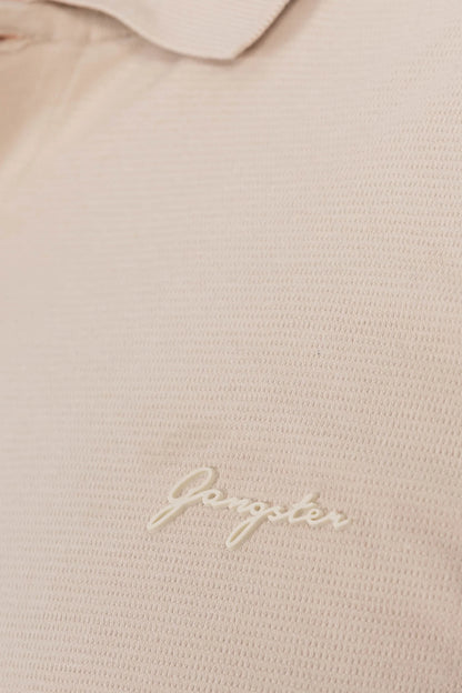 Plus Polera Cuello Textura Temple Beige