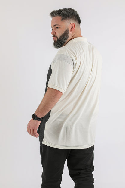 Plus Polera Cuello Key Blanco Gangster