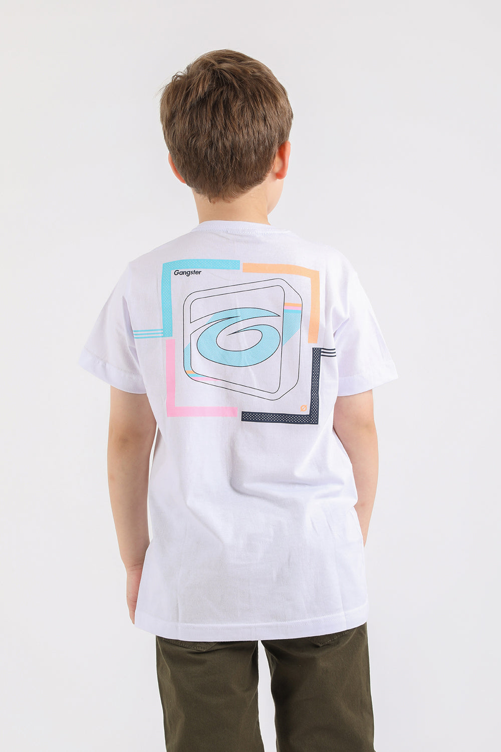 Teen Polera Mc Básica Square Blanco Gangster