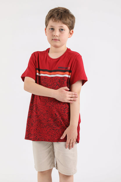 Teen Polera Mc Básica Stridots Rojo Gangster