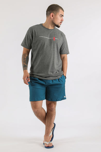 Polera Mc Básica Narrative Gris Gangster