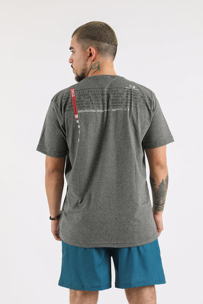 Polera Mc Básica Narrative Gris Gangster