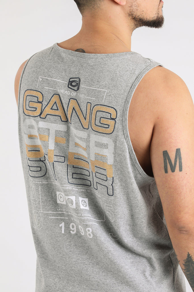 Polera Sm Difusion Gris Gangster