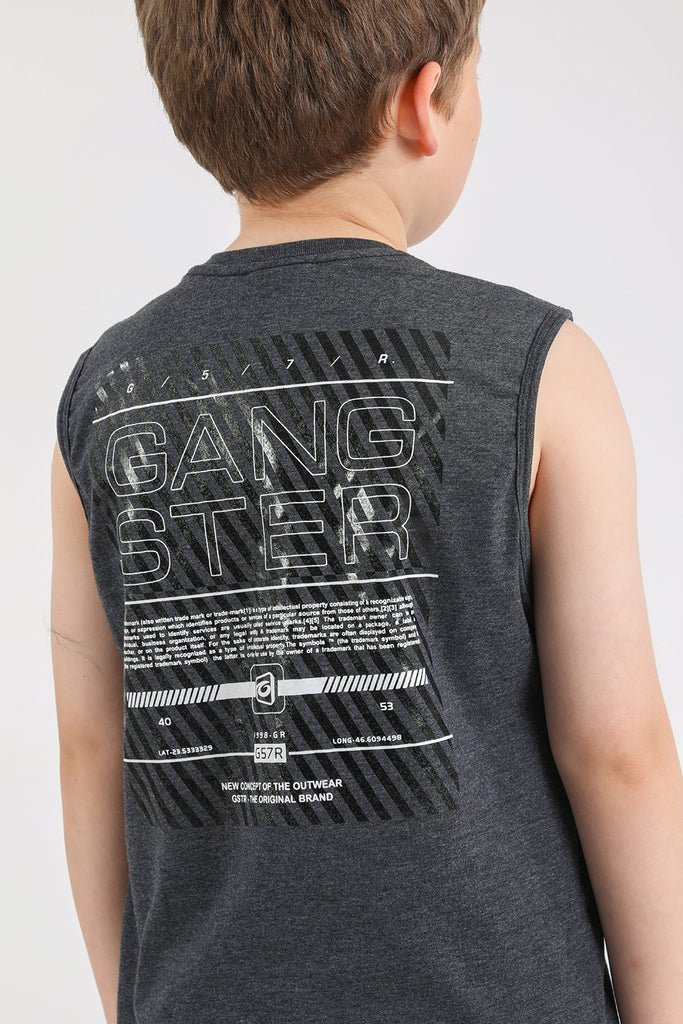 Teen Polera Sm Chapter Gris Gangster