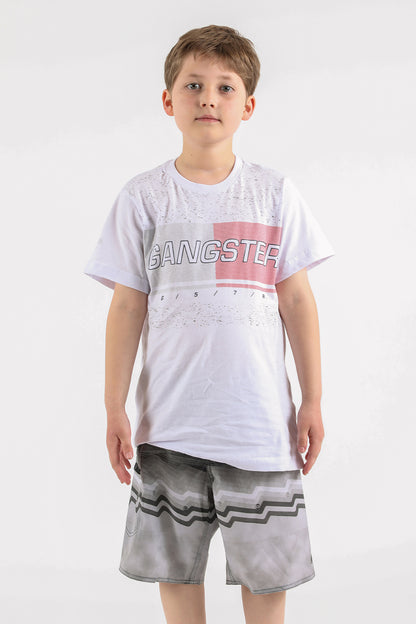 Teen Polera Mc Básica Tomy Blanco Gangster
