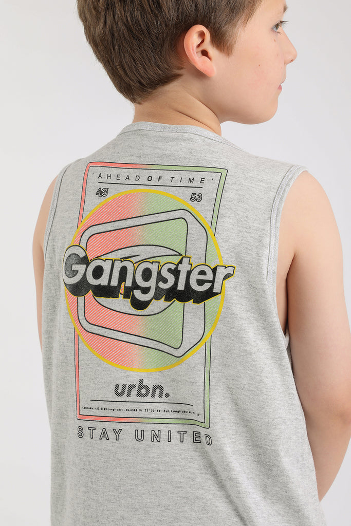 Teen Polera Sm Urbn Gris Gangster