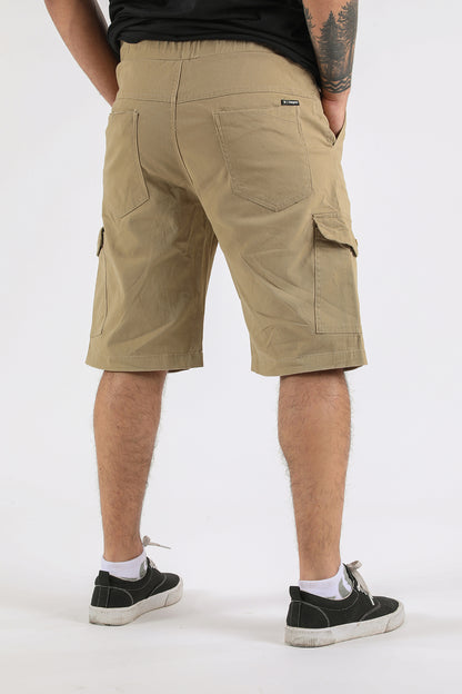 Short Canvas Cargo Carpenter Beige Gangster