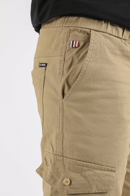 Short Canvas Cargo Carpenter Beige Gangster