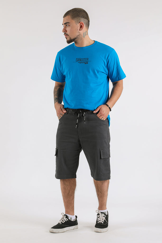 Short Canvas Cargo Sixpo Gris Gangster