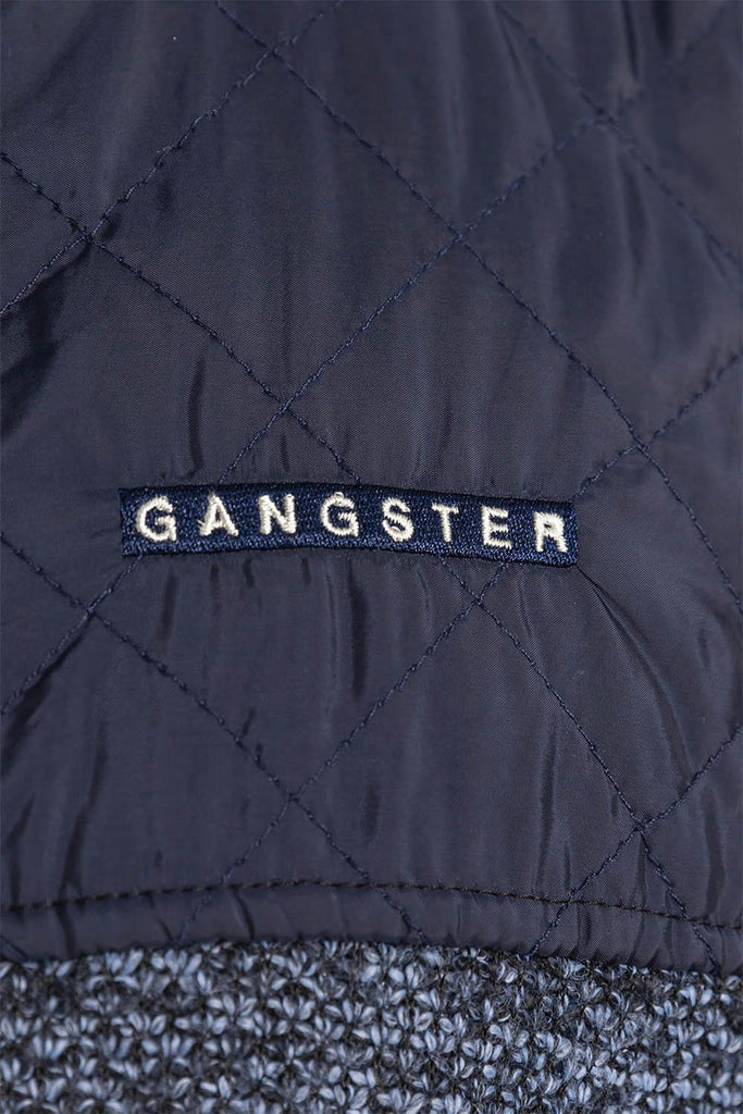 Chaleco Sherpa Full Zipper Distinguish Azul Gangster - Gangster