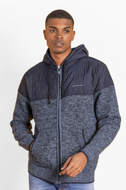 Chaleco Sherpa Full Zipper Distinguish Azul Gangster - Gangster