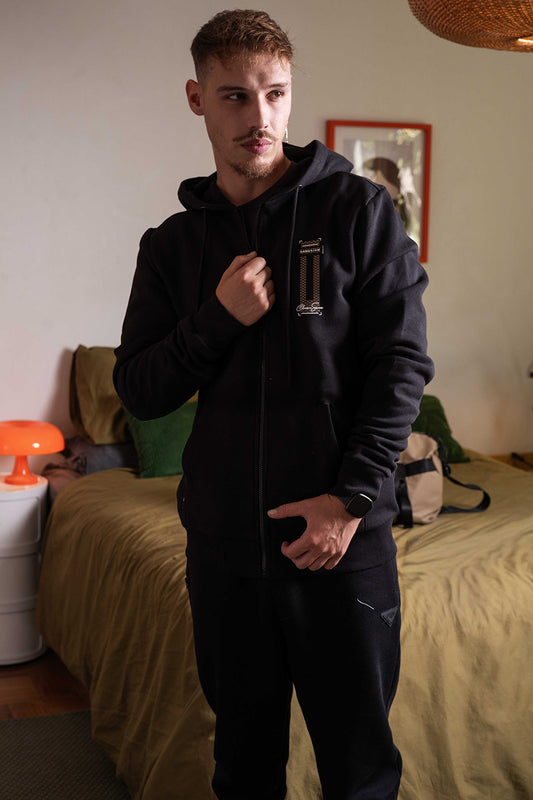 Poleron Fullzipper Drift Negro