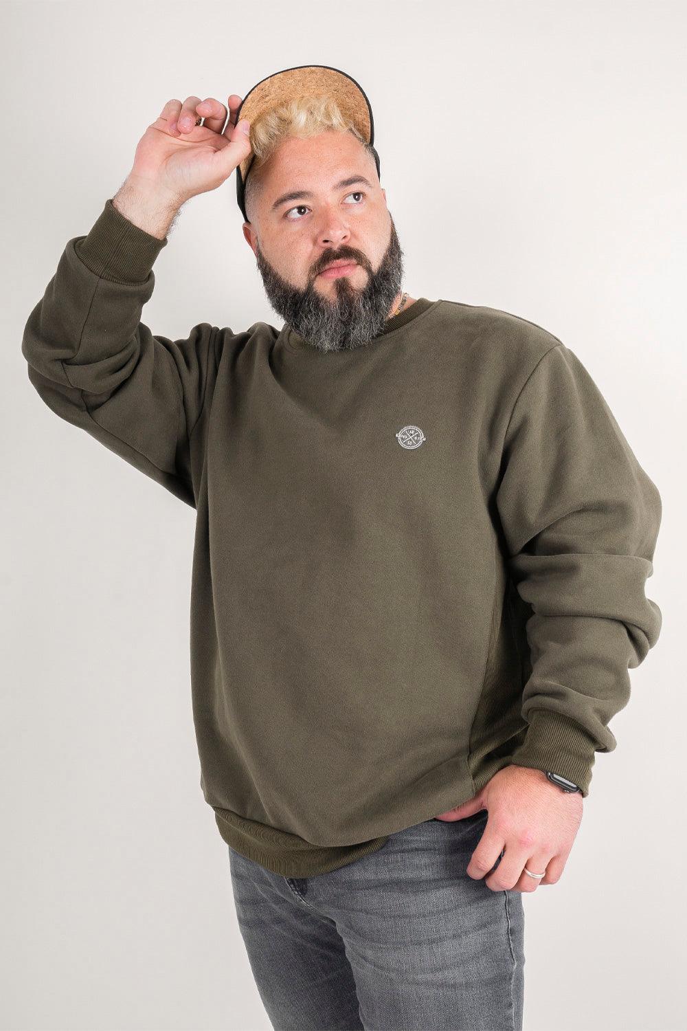 Polerón Crew Fleece Crucial Verde Gangster - Gangster