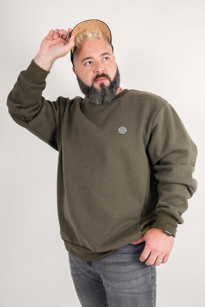Polerón Crew Fleece Crucial Verde Gangster - Gangster