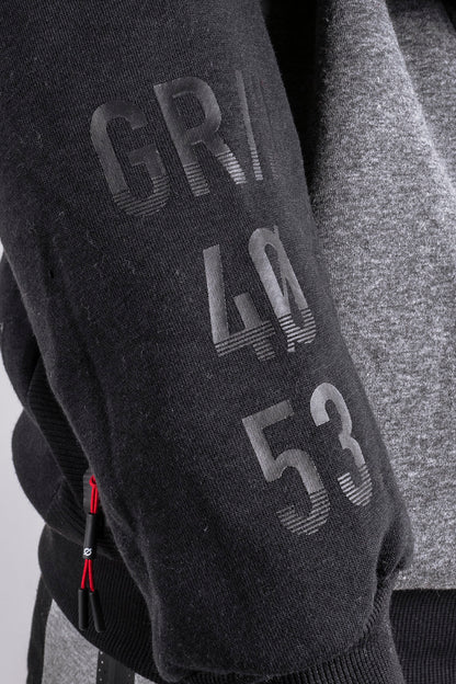 Polerón Full Zipper Fleece Nitty Negro Gangster