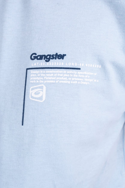 Teen Polera Mc Básica Tab Celeste Gangster