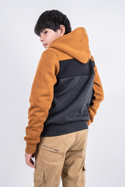 Teen Polerón Fullzipper Fleece Fun Negro Gangster - Gangster