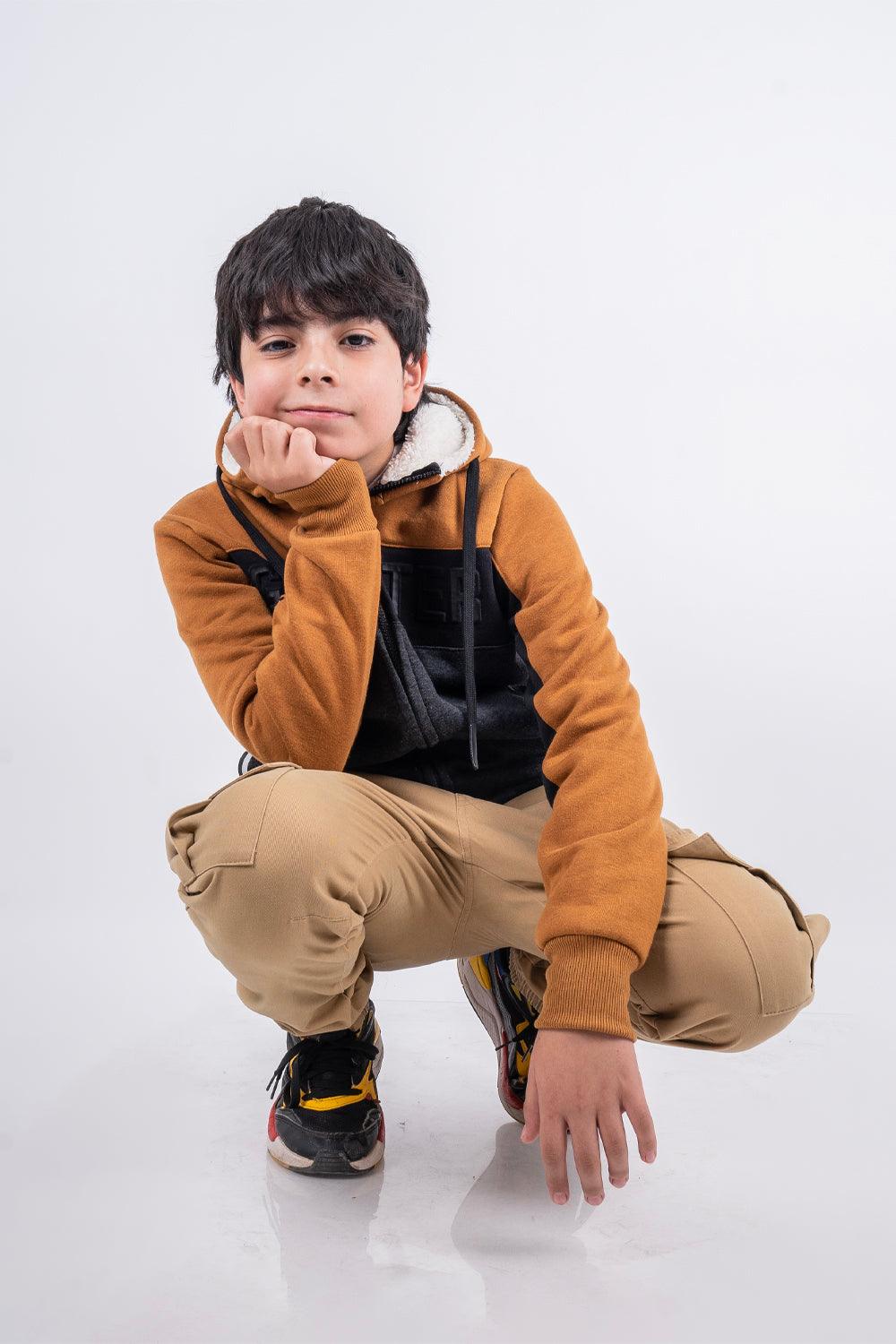 Teen Polerón Fullzipper Fleece Fun Negro Gangster - Gangster