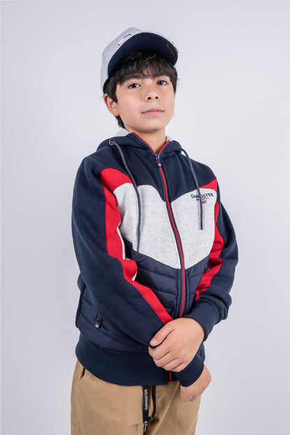 Teen Chaqueta Híbrida Emblem Azul Marino Gangster - Gangster