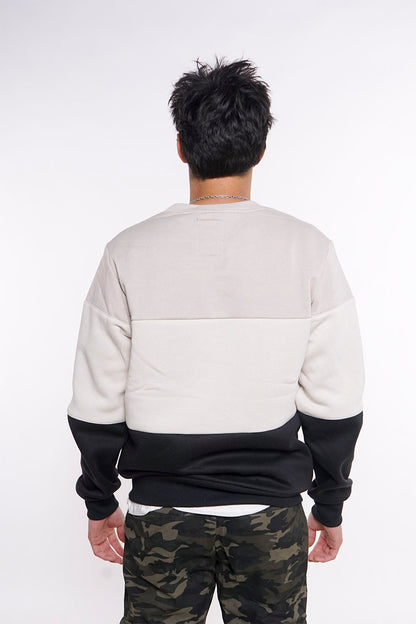 Polerón Crew Fleece Core Beige Gangster