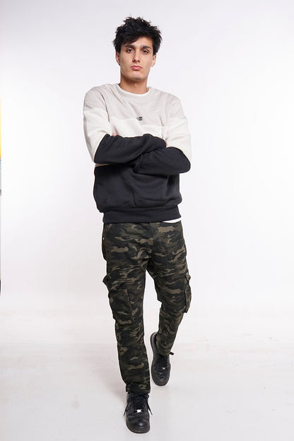 Polerón Crew Fleece Core Beige Gangster