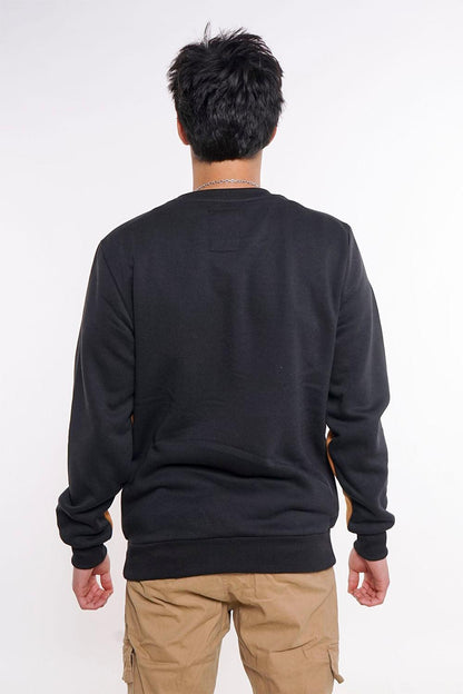 Polerón Crew Fleece Fundamental Negro Gangster - Gangster