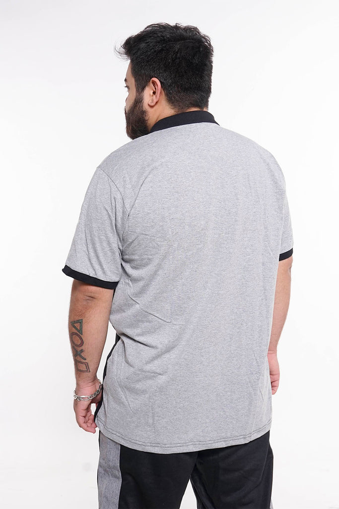 Plus Polera Cuello Academy Gris Gangster