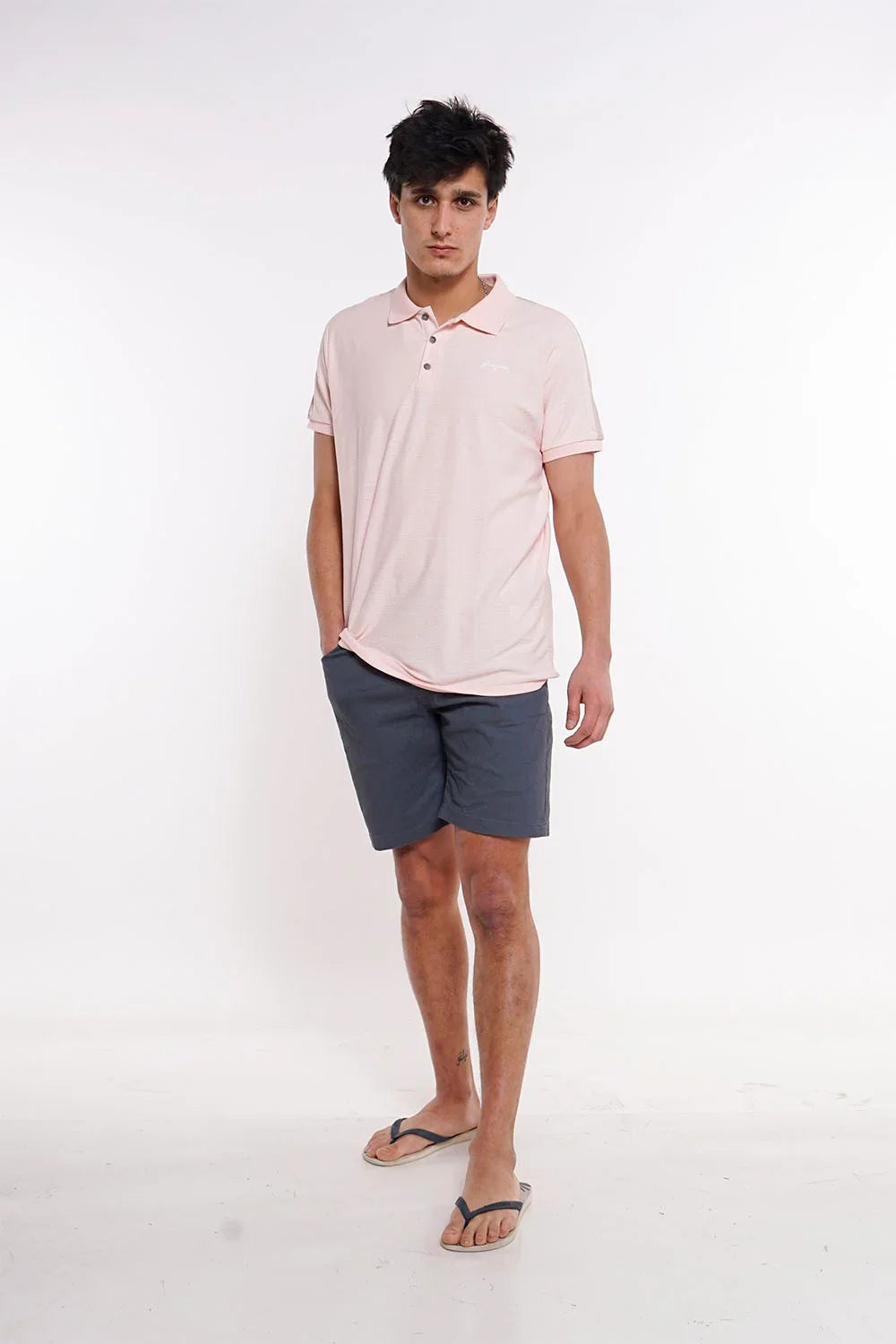 Polera Polo Club Rosado Gangster