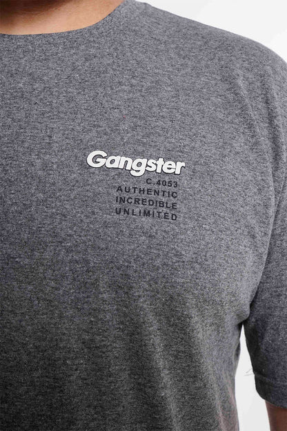 Plus Polera Mc Básica Pulse Gris Gangster