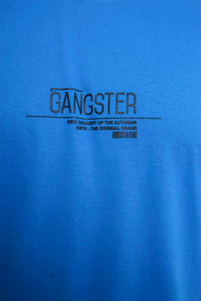 Plus Polera Mc Básica Concept Azul Gangster